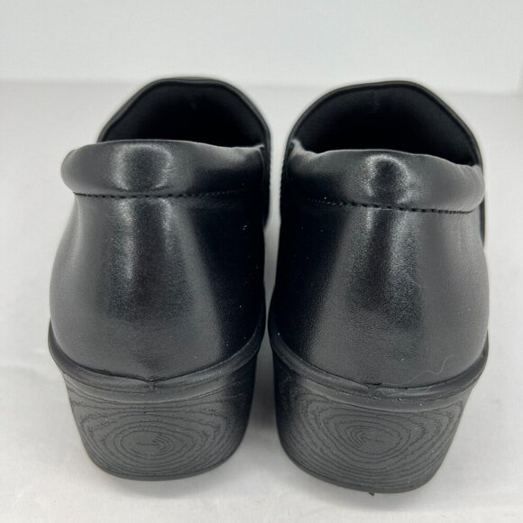 Dr Scholls Womens Size 8 Career Black Dynamo Slip Resistant Gel Cushion Clogs - Picture 5 of 9